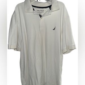 Nautica white polo shirt. Barely worn.